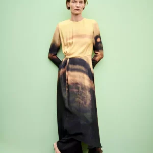 VESTIDO MIDI ESTAMPADO ZW COLLECTION